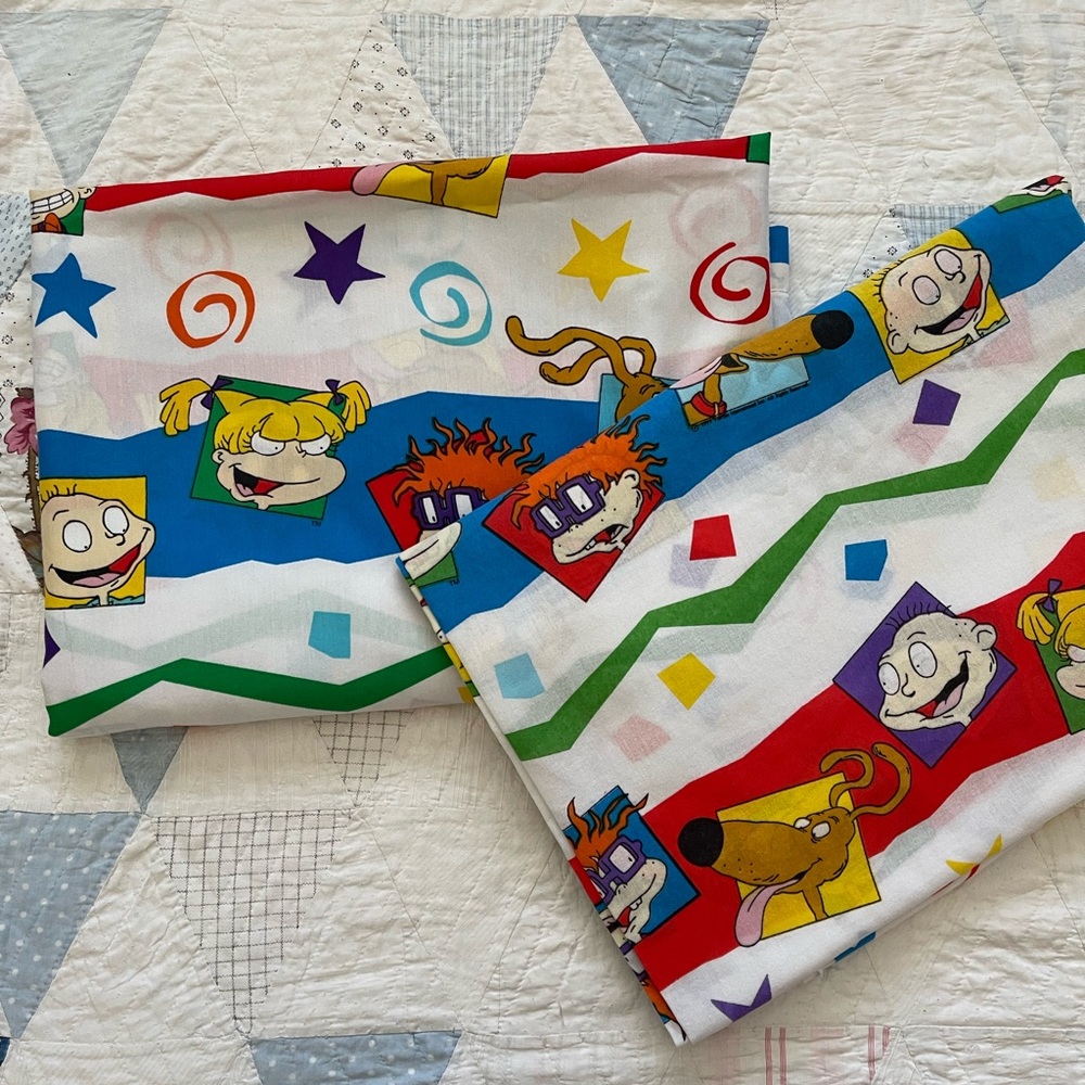 Vintage 90s Rugrats Nickelodeon sheets